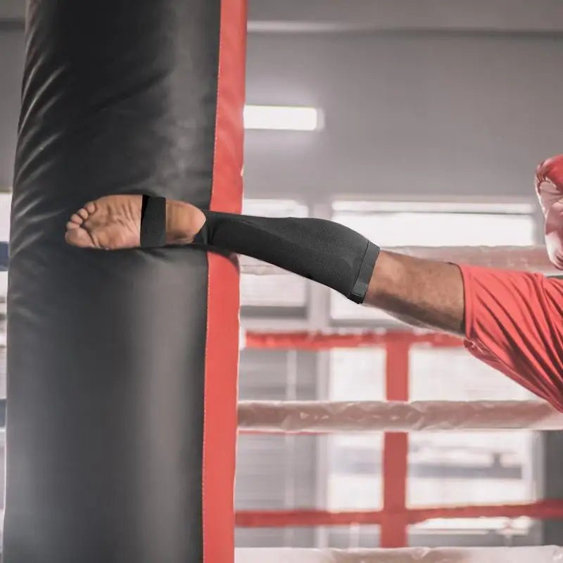 Taekwondo Training Leg Support Protectors Boxing Protective Gear With Instep Leg Guards Sandas Fighting Protective Gear MMA - STAND OUT FLEXSARAH