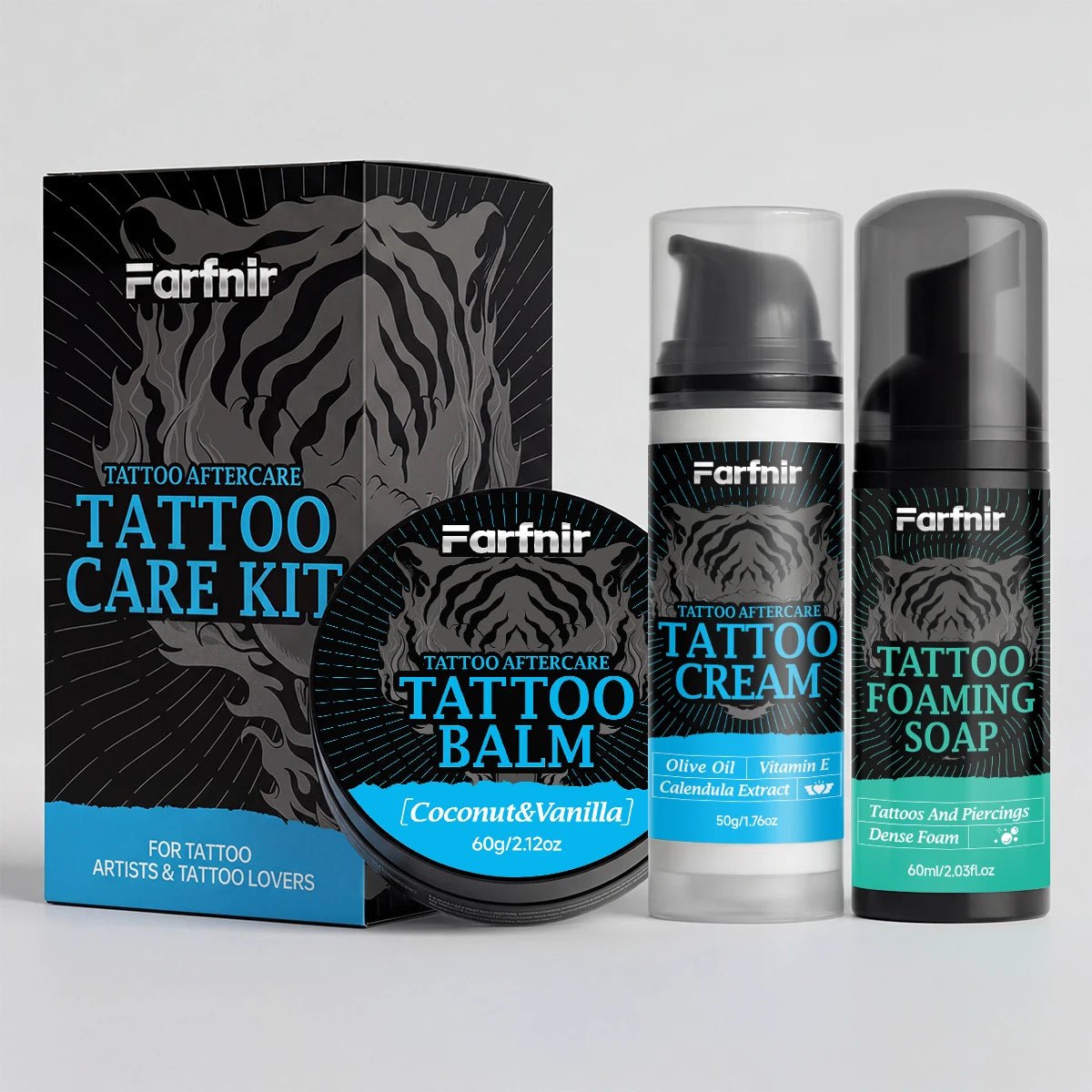 Tattoo Care Kit (Aftercare + Cleansing): Comprehensive care for new tattoos—cleansing, hydration, and moisturizing nourishment. - STAND OUT FLEXSARAH