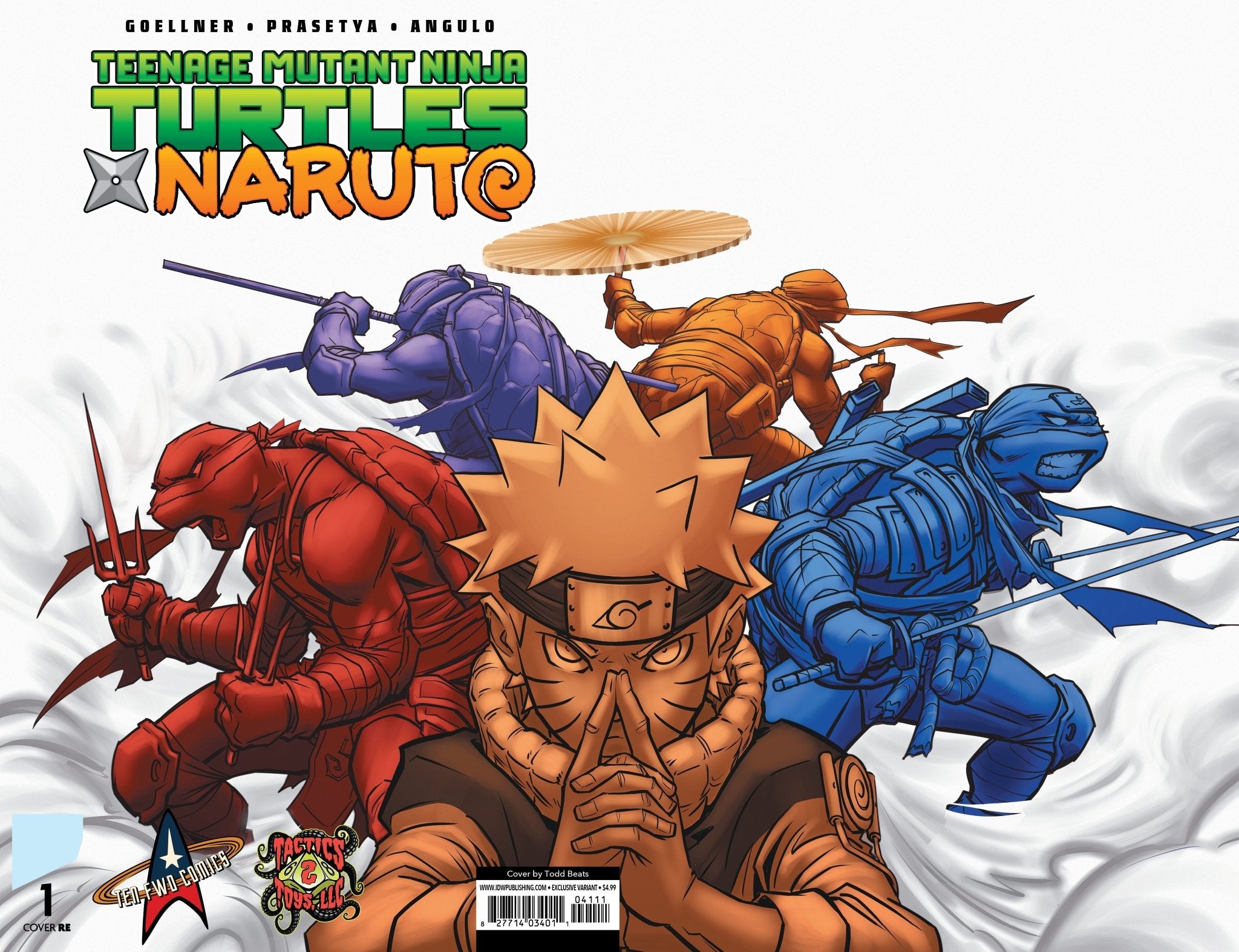 TEENAGE MUTANT NINJA TURTLES X NARUTO 1 WRAPAROUND SAN FRANCISCO FAN EXPO EXCLUSIVE - STAND OUT FLEXSARAH