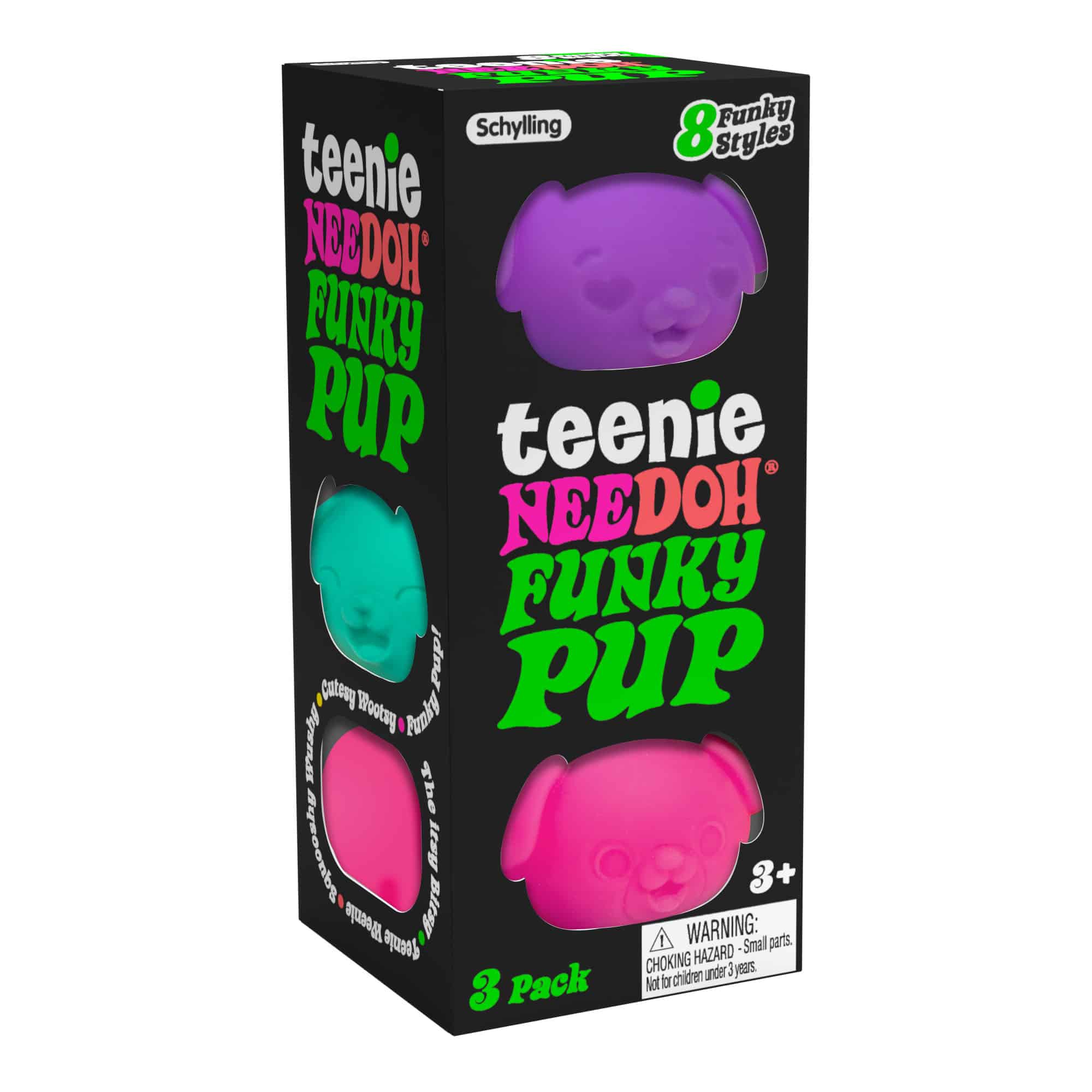Teenie NeeDoh Funky Pup Set of Three - STAND OUT FLEXSARAH