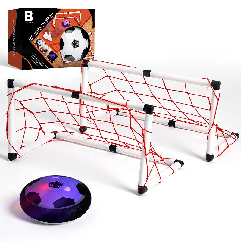 The Black Series Game Hover LED Air Soccer Ball Set with 2 Goals, One Size - STAND OUT FLEXSARAH
