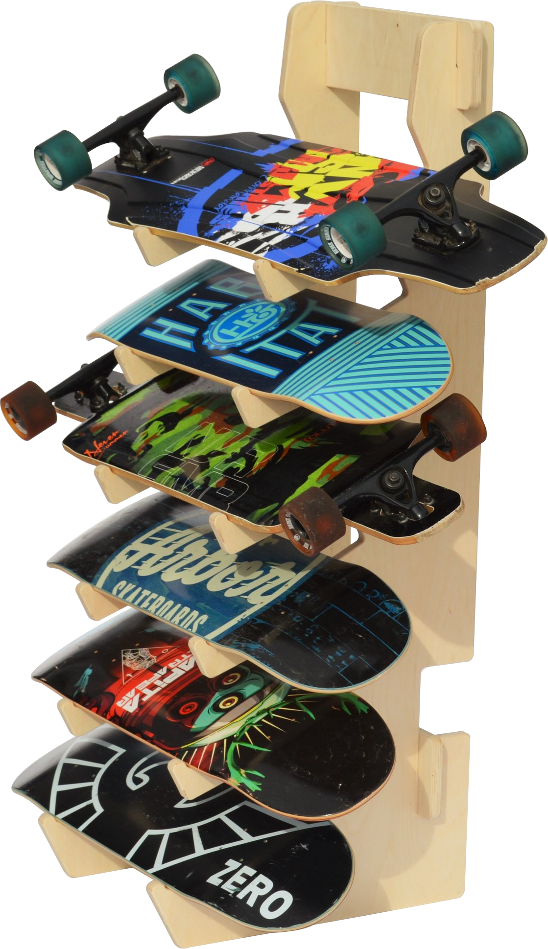 THE BOARDROOM skateboard floor rack - STAND OUT FLEXSARAH