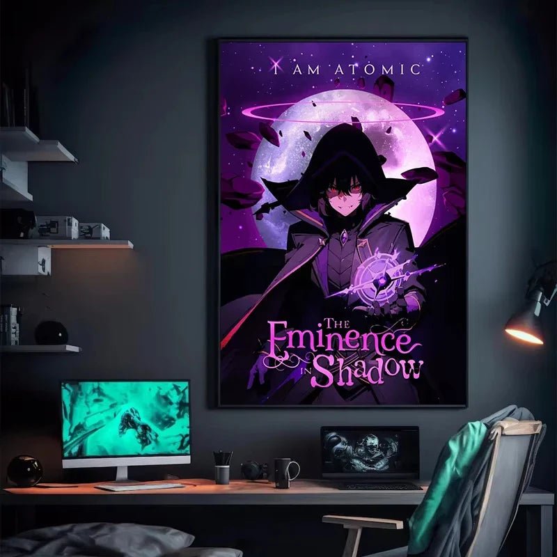 The Eminence in Shadow Anime Covers Poster Canvas Printing Japanese Anime Wall Art Decor I AM ATOMIC Animation Gaming Room Decor - STAND OUT FLEXSARAH