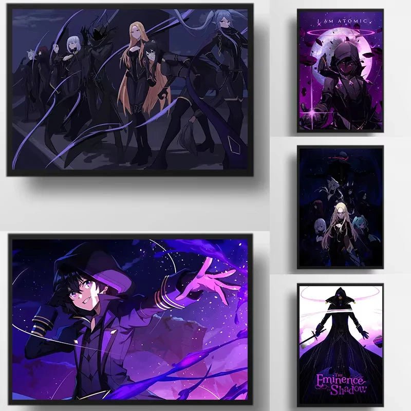 The Eminence in Shadow Anime Covers Poster Canvas Printing Japanese Anime Wall Art Decor I AM ATOMIC Animation Gaming Room Decor - STAND OUT FLEXSARAH