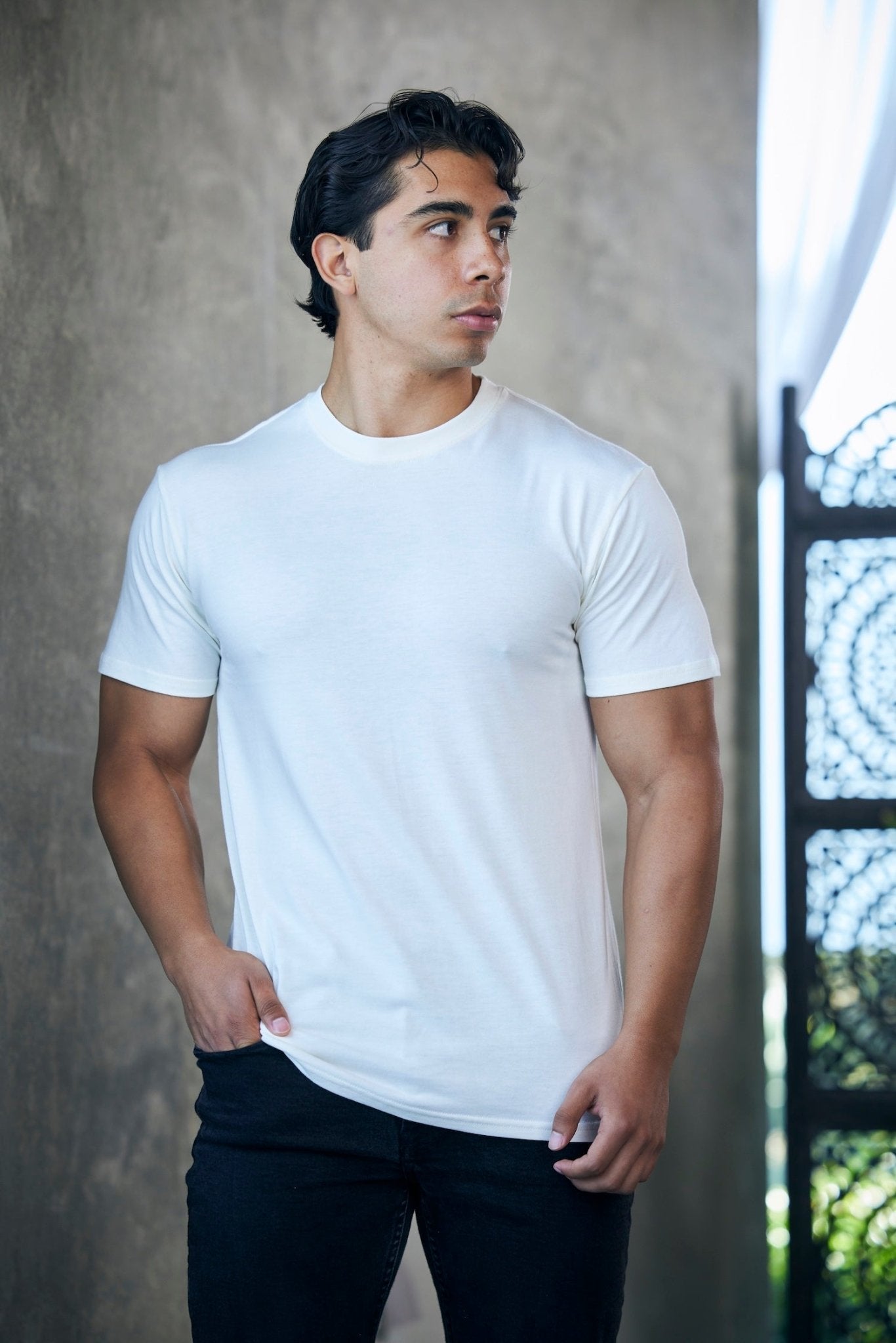 The Original Men's Bamboo Viscose/Organic Cotton Short Sleeve T-Shirt - Classic Cut - STAND OUT FLEXSARAH