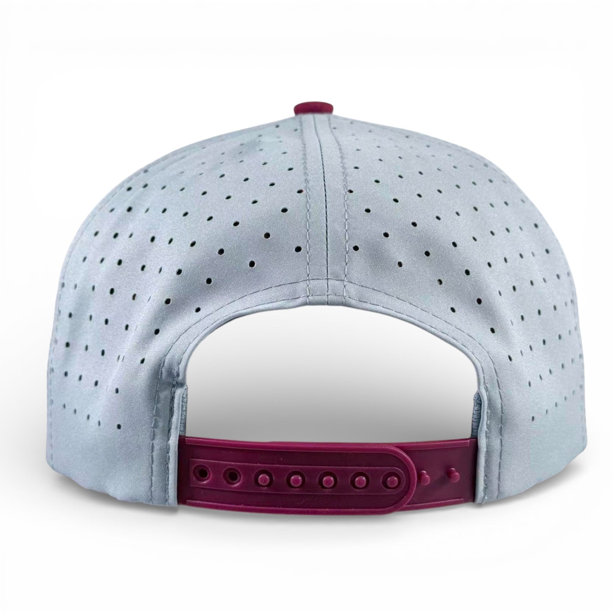 Transfusion Golf Hat | Snapback Cap | Built-in Magnetic Ball Marker Holder + Marker Included | Adjustable Light Gray - STAND OUT FLEXSARAH