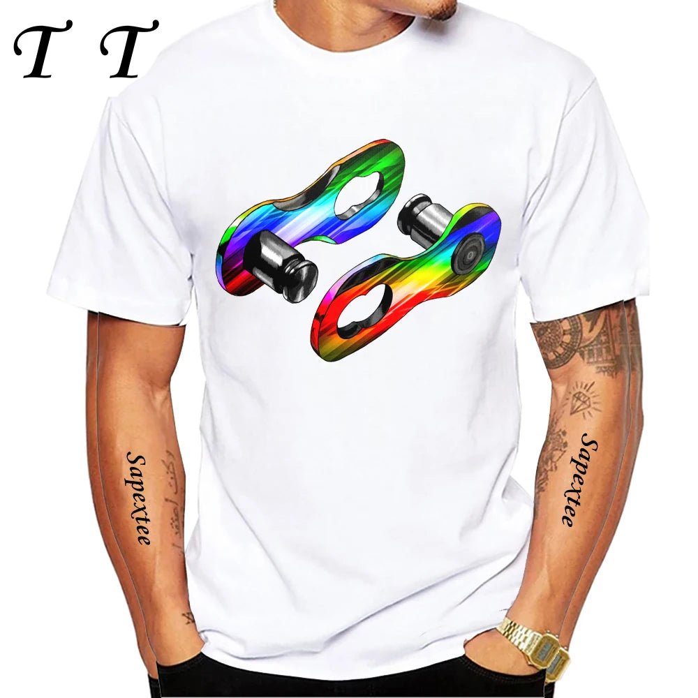 Travel On Gravel Bikepacking Print T-Shirt Summer Men Short Sleeve Funny Bicycle Sport Boy Tops Anatomy Bike Cycling Casual Tees - STAND OUT FLEXSARAH