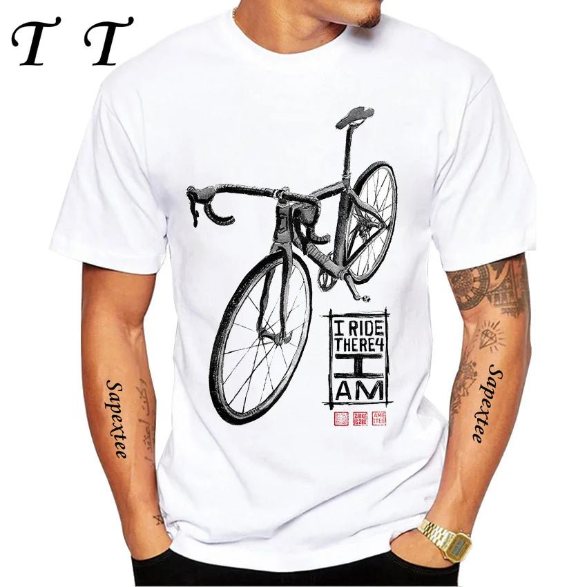 Travel On Gravel Bikepacking Print T-Shirt Summer Men Short Sleeve Funny Bicycle Sport Boy Tops Anatomy Bike Cycling Casual Tees - STAND OUT FLEXSARAH
