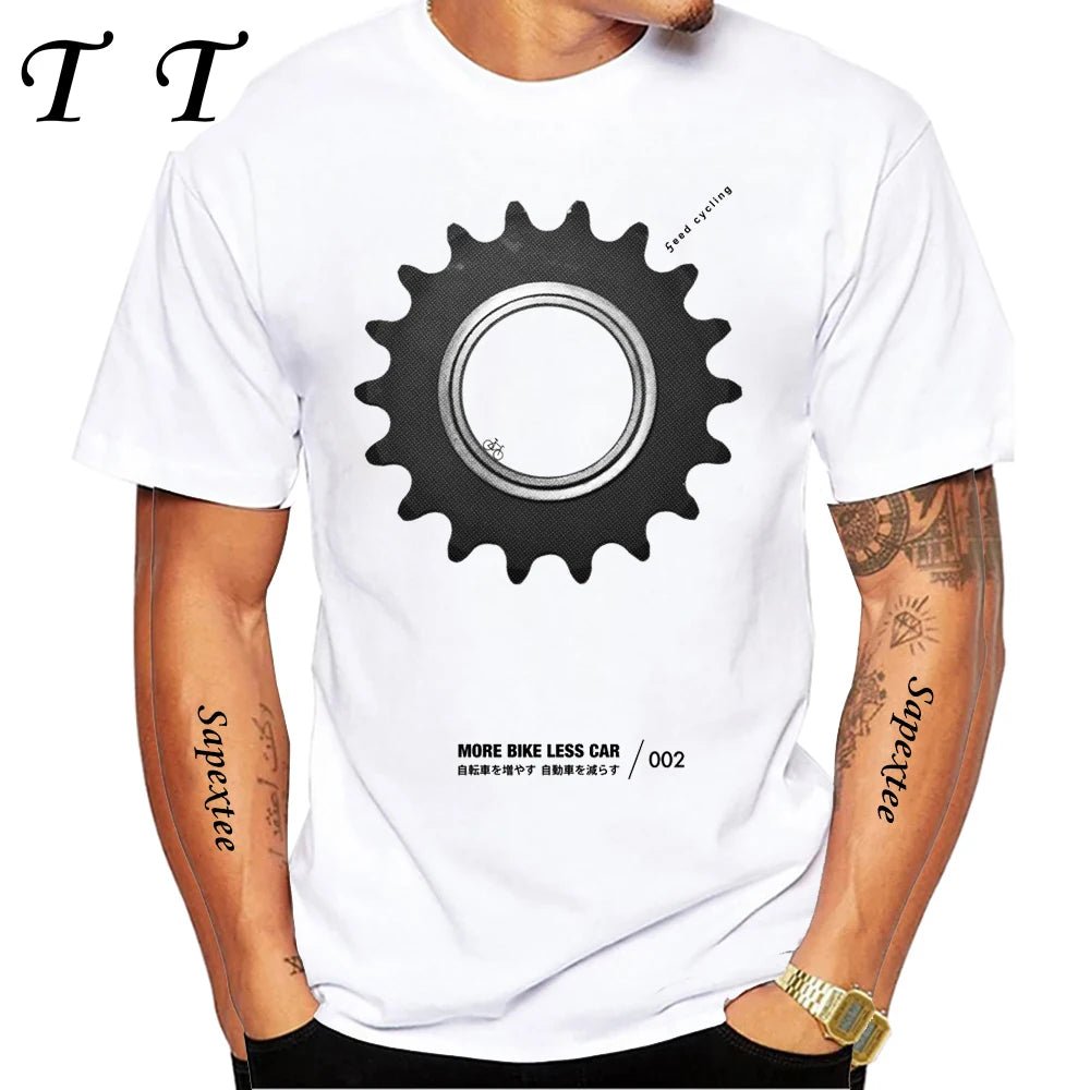 Travel On Gravel Bikepacking Print T-Shirt Summer Men Short Sleeve Funny Bicycle Sport Boy Tops Anatomy Bike Cycling Casual Tees - STAND OUT FLEXSARAH