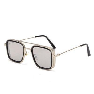 Trend Vintage Steampunk Sunglasses For Men Retro Metal Square Eyewear Trendy Brand Sunglasses For Mens In Elegant Luxury Retro Design - STAND OUT FLEXSARAH
