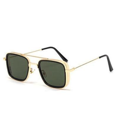 Trend Vintage Steampunk Sunglasses For Men Retro Metal Square Eyewear Trendy Brand Sunglasses For Mens In Elegant Luxury Retro Design - STAND OUT FLEXSARAH