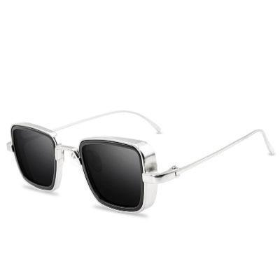 Trend Vintage Steampunk Sunglasses For Men Retro Metal Square Eyewear Trendy Brand Sunglasses For Mens In Elegant Luxury Retro Design - STAND OUT FLEXSARAH