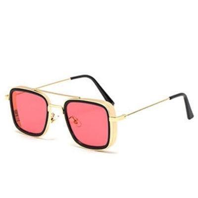 Trend Vintage Steampunk Sunglasses For Men Retro Metal Square Eyewear Trendy Brand Sunglasses For Mens In Elegant Luxury Retro Design - STAND OUT FLEXSARAH