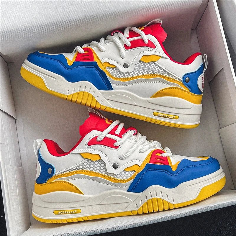 Trendy Skateboard Sneakers Men Original Skate Shoes Fashion Colorful Designer Sneakers Hip Hop Platform Men's Skateboard Shoes - STAND OUT FLEXSARAH
