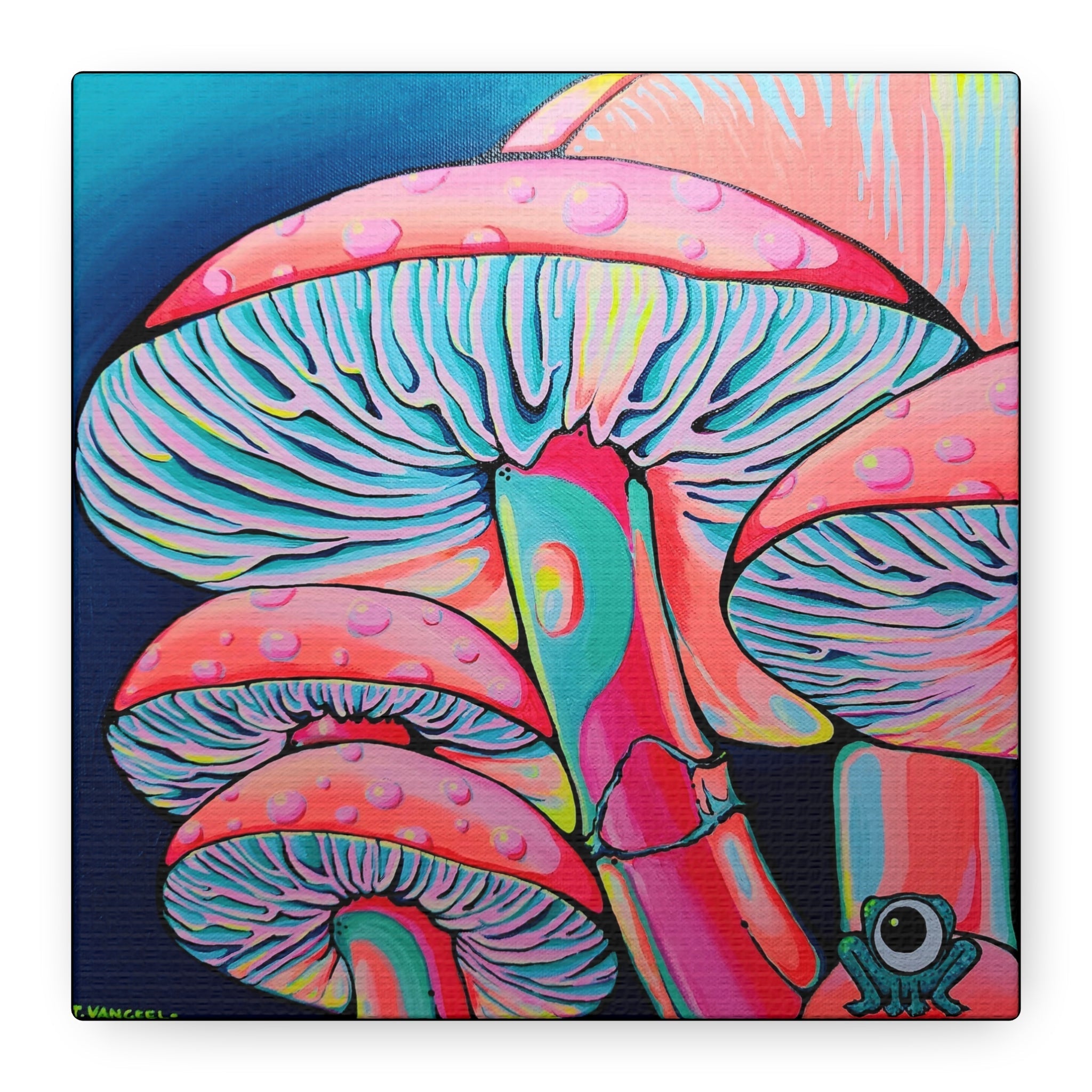 Trippy Mushrooms Canvas Print, Original Artist Design, Home Decor, Wall Art - STAND OUT FLEXSARAH