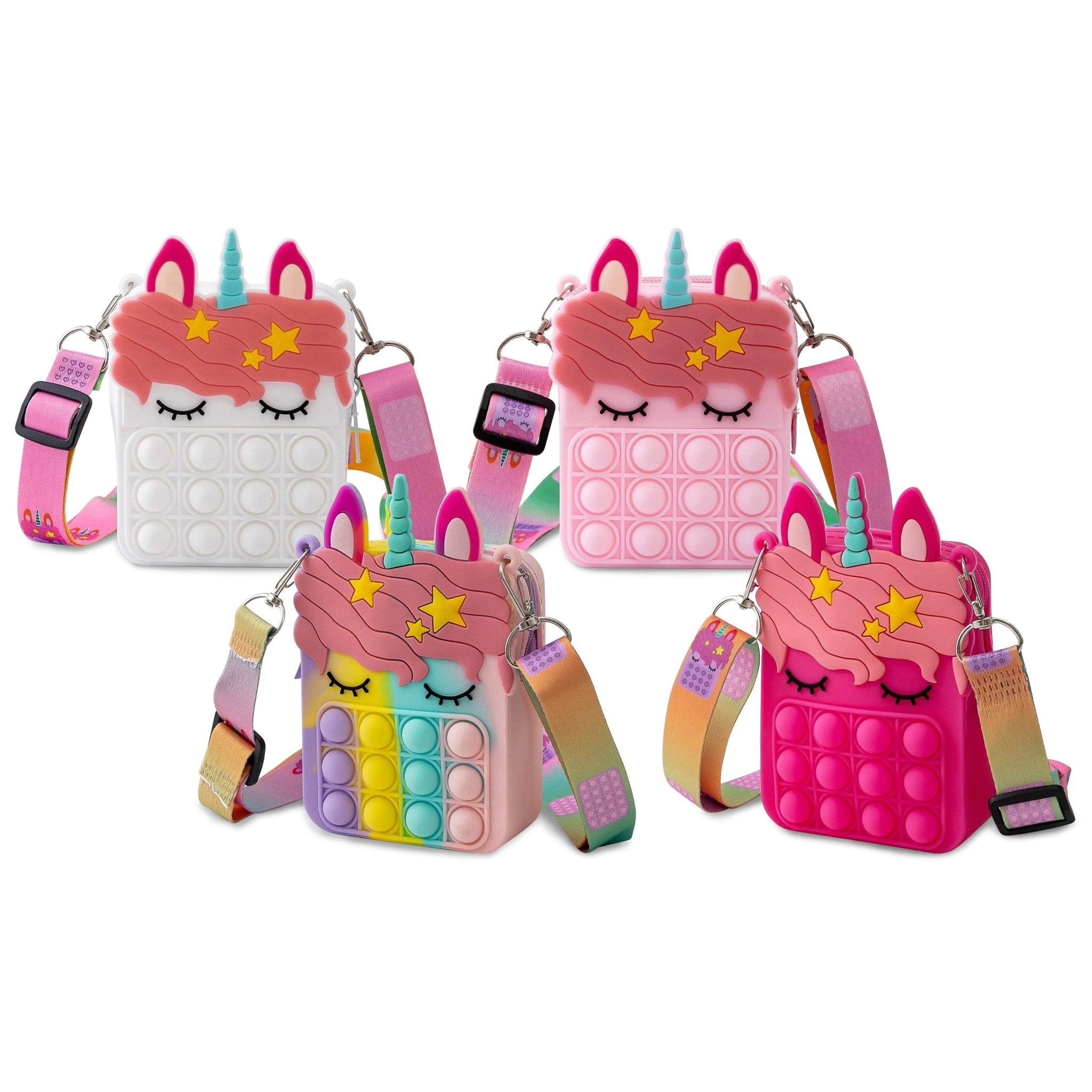 Unicorn Pop-it Bubble Fidget Handbag for Kids - STAND OUT FLEXSARAH