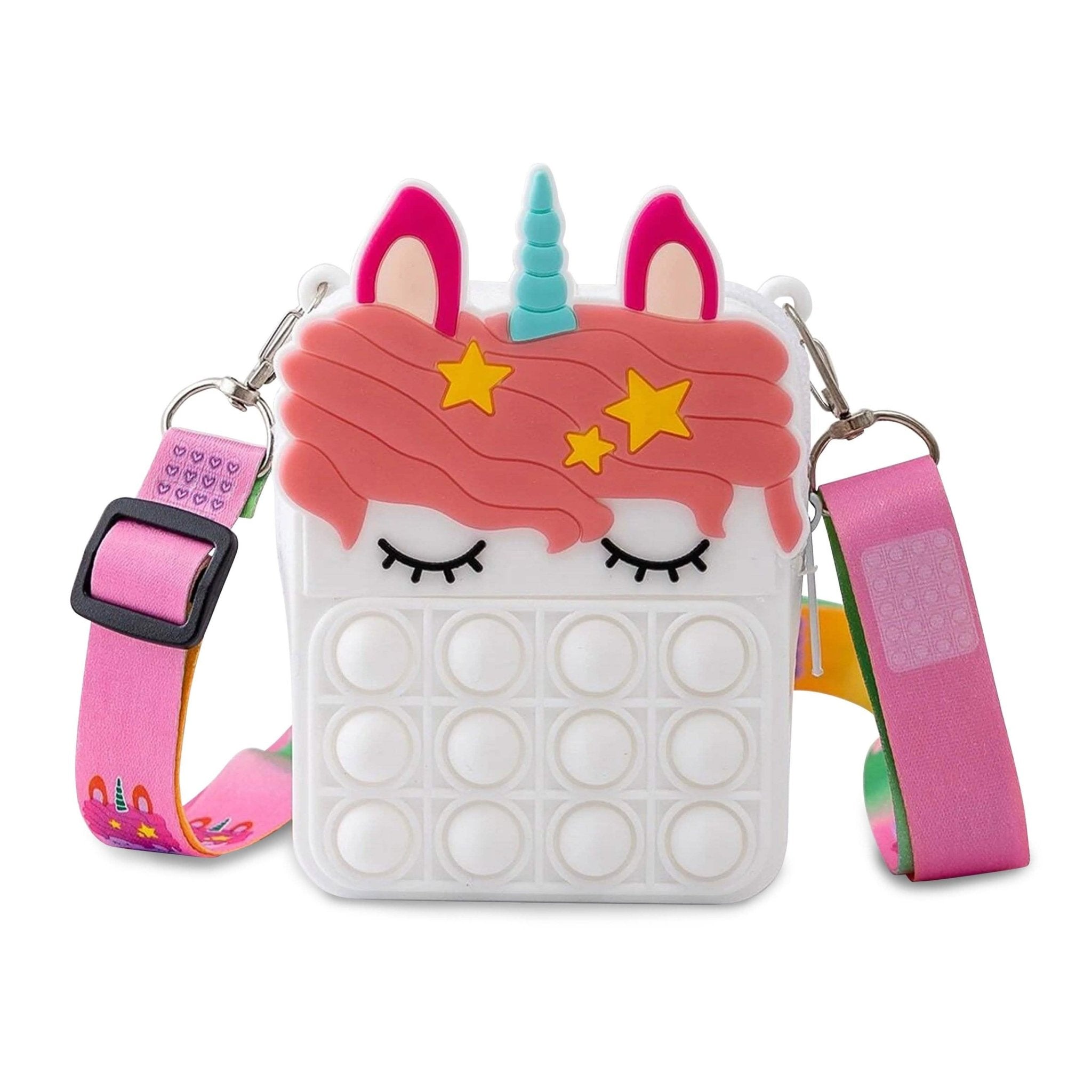 Unicorn Pop-it Bubble Fidget Handbag for Kids - STAND OUT FLEXSARAH