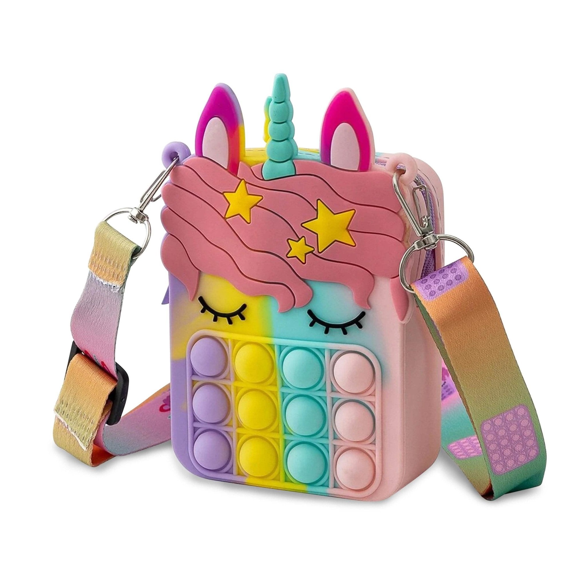 Unicorn Pop-it Bubble Fidget Handbag for Kids - STAND OUT FLEXSARAH