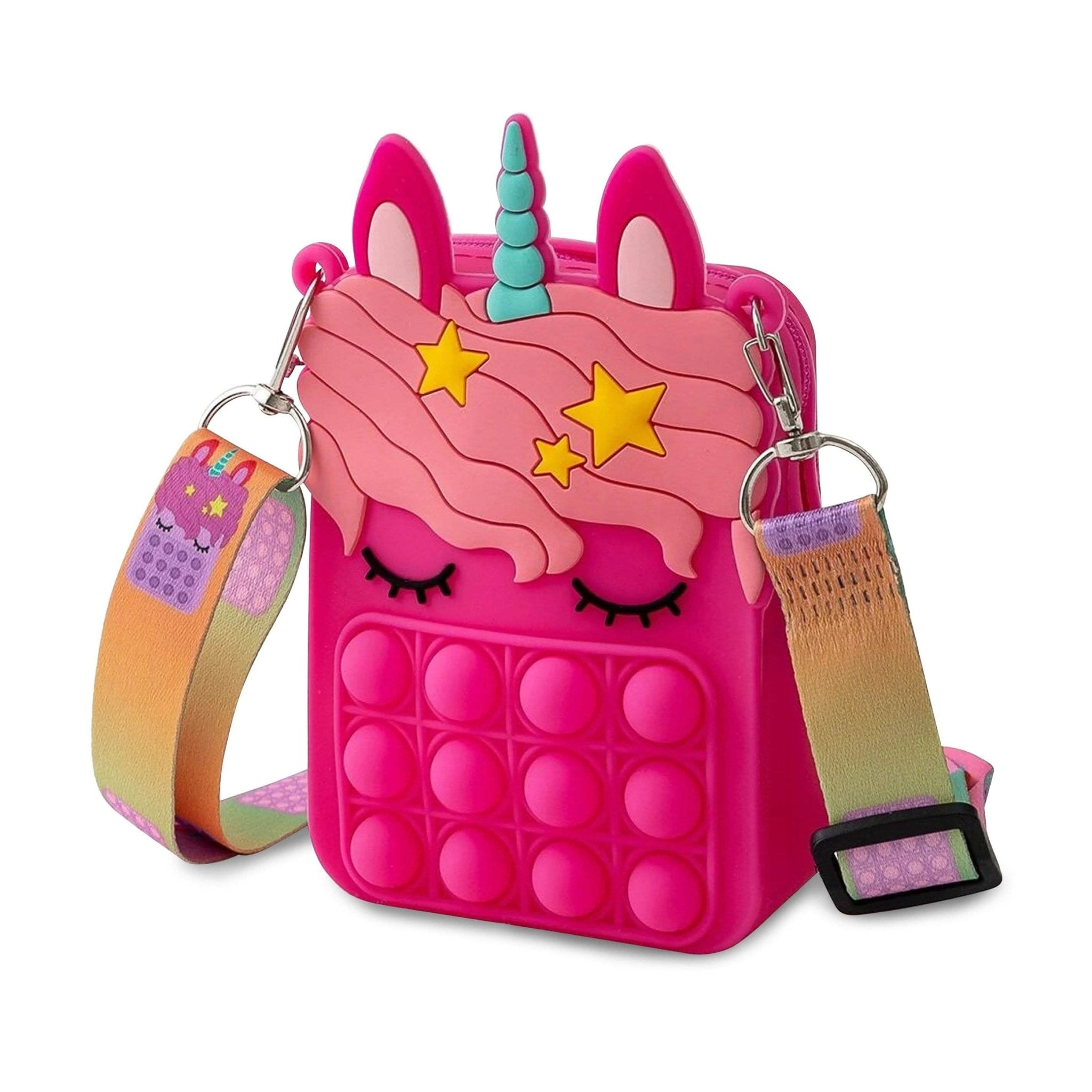 Unicorn Pop-it Bubble Fidget Handbag for Kids - STAND OUT FLEXSARAH