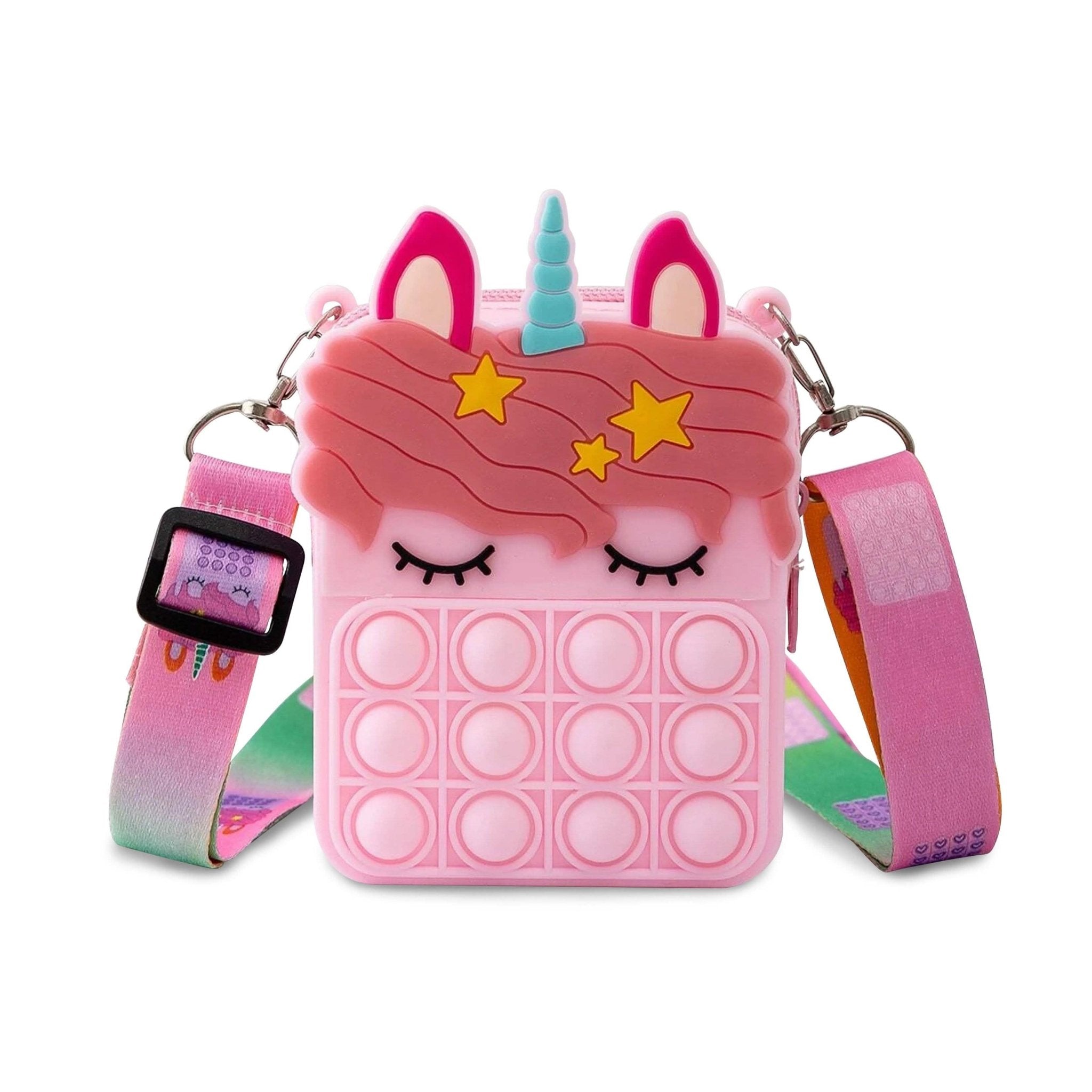 Unicorn Pop-it Bubble Fidget Handbag for Kids - STAND OUT FLEXSARAH