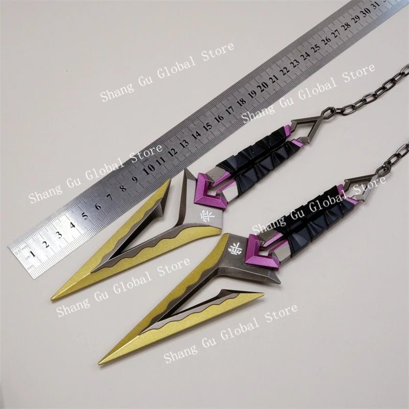 Valorant Kuronami No Yaiba Pairing Model All Metal Knife Toys Swords Game Peripherals Bali Song Karambit Outdoor Ornaments Gifts - STAND OUT FLEXSARAH