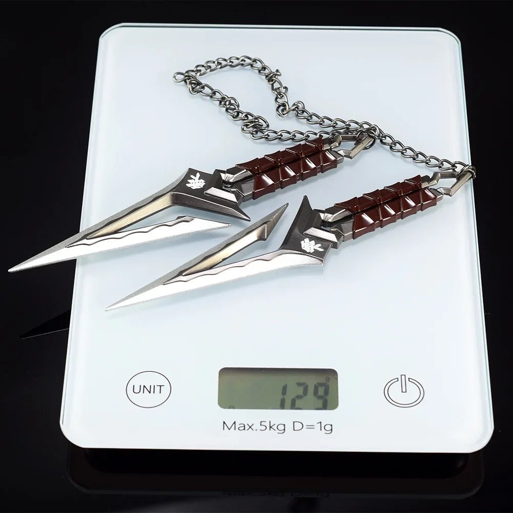 Valorant Kuronami No Yaiba Pairing Model All Metal Knife Toys Swords Game Peripherals Bali Song Karambit Outdoor Ornaments Gifts - STAND OUT FLEXSARAH