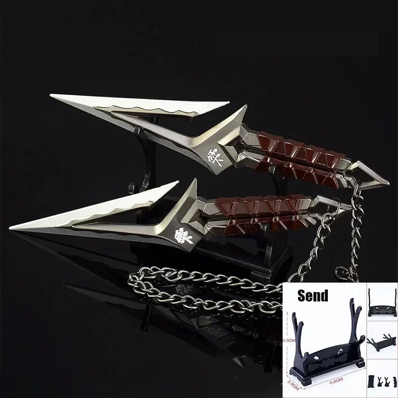 Valorant Kuronami No Yaiba Pairing Model All Metal Knife Toys Swords Game Peripherals Bali Song Karambit Outdoor Ornaments Gifts - STAND OUT FLEXSARAH