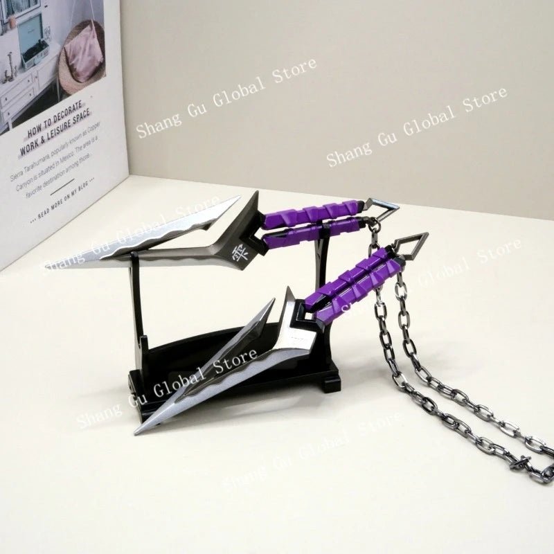 Valorant Kuronami No Yaiba Pairing Model All Metal Knife Toys Swords Game Peripherals Bali Song Karambit Outdoor Ornaments Gifts - STAND OUT FLEXSARAH