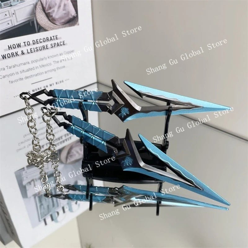 Valorant Kuronami No Yaiba Pairing Model All Metal Knife Toys Swords Game Peripherals Bali Song Karambit Outdoor Ornaments Gifts - STAND OUT FLEXSARAH
