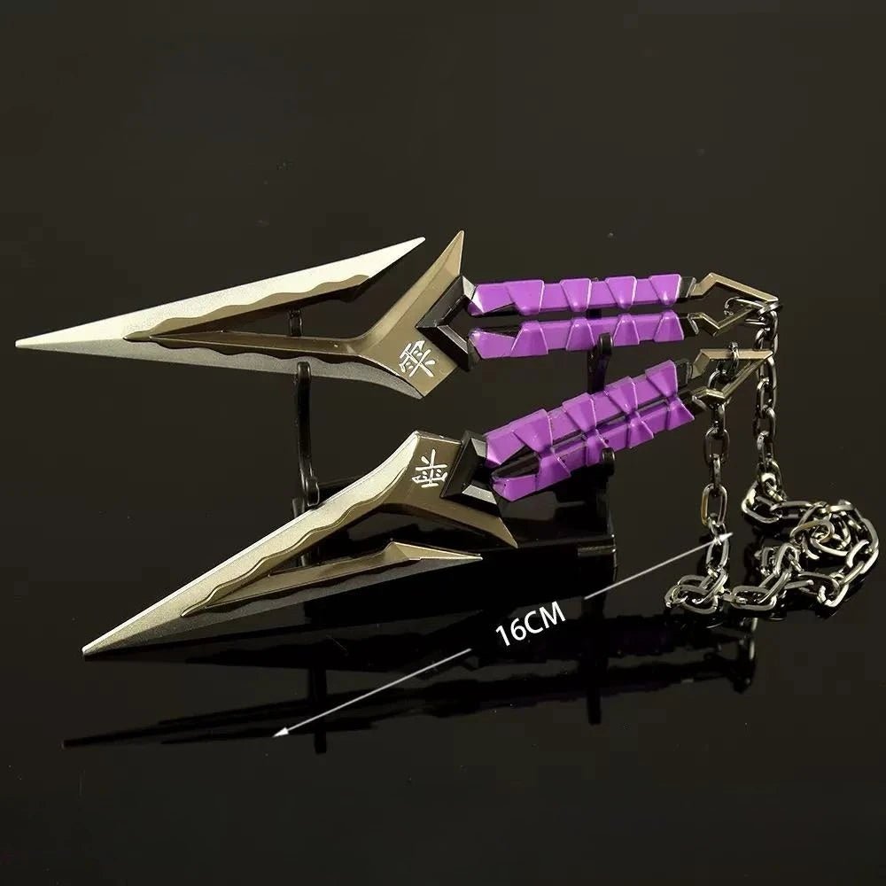Valorant Kuronami No Yaiba Pairing Model All Metal Knife Toys Swords Game Peripherals Bali Song Karambit Outdoor Ornaments Gifts - STAND OUT FLEXSARAH
