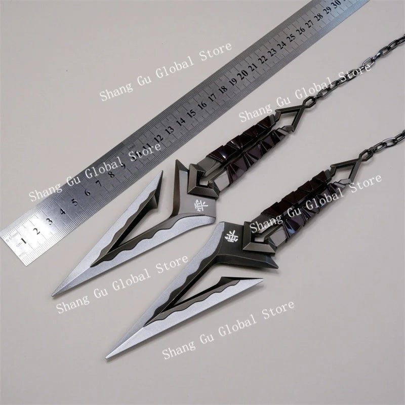 Valorant Kuronami No Yaiba Pairing Model All Metal Knife Toys Swords Game Peripherals Bali Song Karambit Outdoor Ornaments Gifts - STAND OUT FLEXSARAH