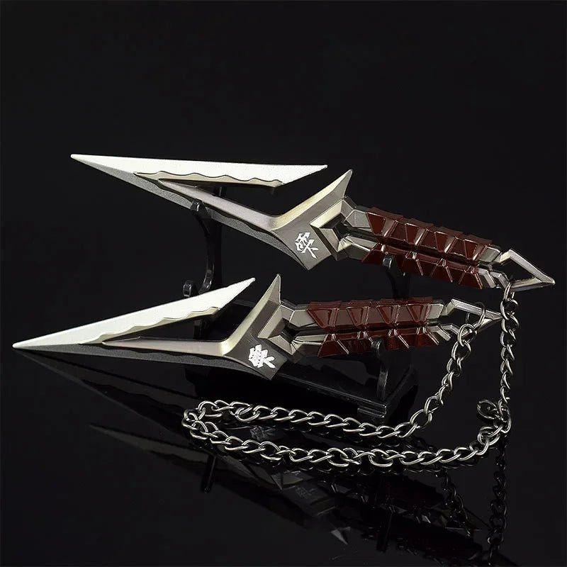 Valorant Kuronami No Yaiba Pairing Model All Metal Knife Toys Swords Game Peripherals Bali Song Karambit Outdoor Ornaments Gifts - STAND OUT FLEXSARAH