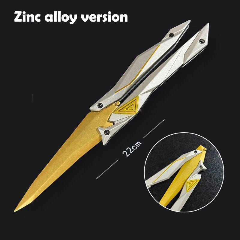 Valorant Singularity Butterfly Knife Foldable Replica Toy for Boys Plastic Model Collectible Melee Gear for Cosplay Gaming - STAND OUT FLEXSARAH