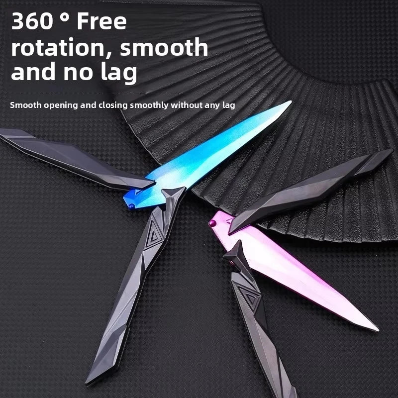 Valorant Singularity Butterfly Knife Foldable Replica Toy for Boys Plastic Model Collectible Melee Gear for Cosplay Gaming - STAND OUT FLEXSARAH