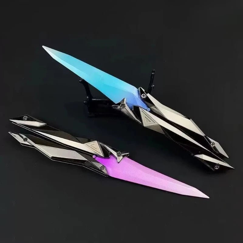 Valorant Singularity Butterfly Knife Foldable Replica Toy for Boys Plastic Model Collectible Melee Gear for Cosplay Gaming - STAND OUT FLEXSARAH