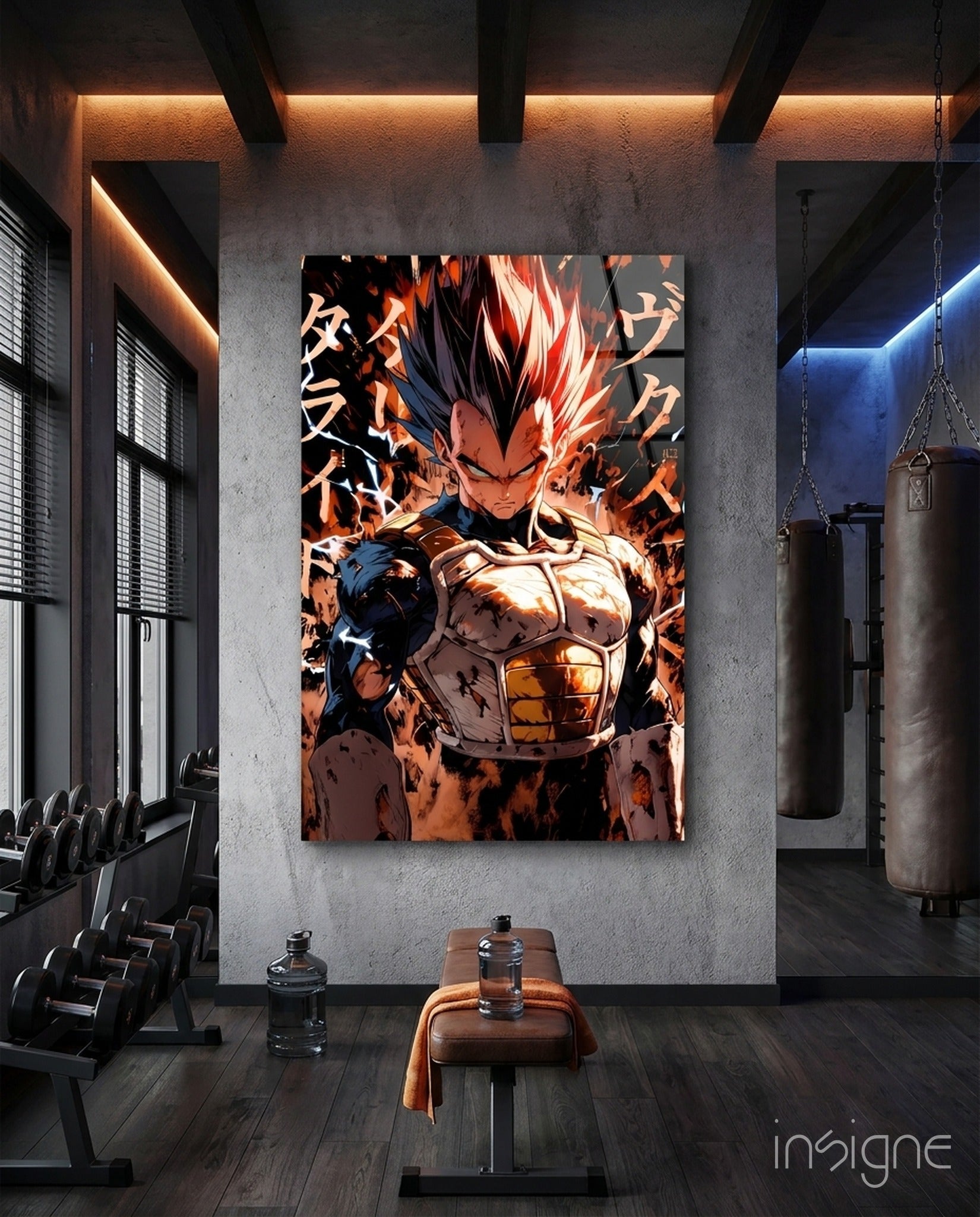 Vegeta: Saiyan Prince Glass Wall Art || Designer Collection - STAND OUT FLEXSARAH