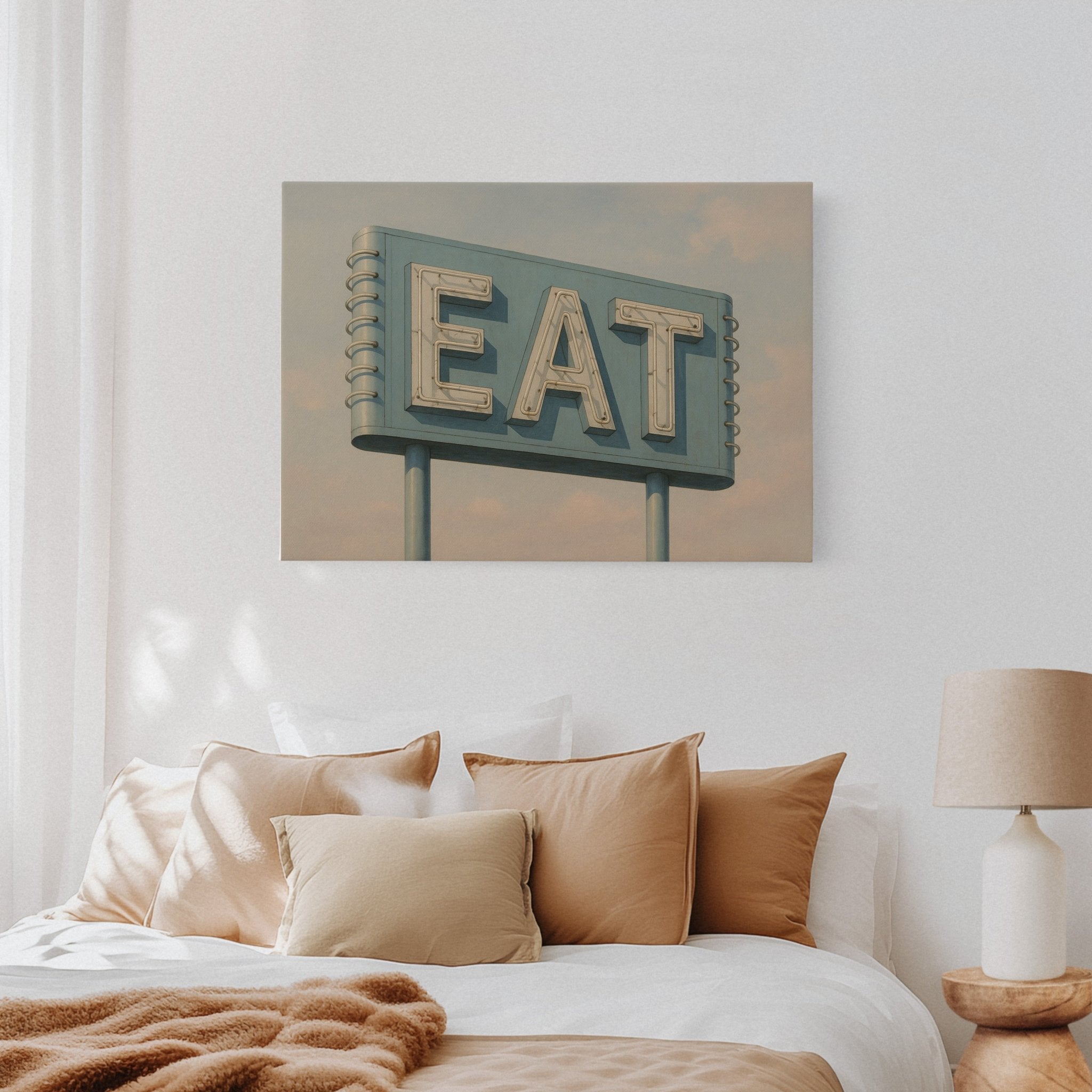 Vintage Americana – “EAT” Roadside Diner Sign Wall Art - STAND OUT FLEXSARAH