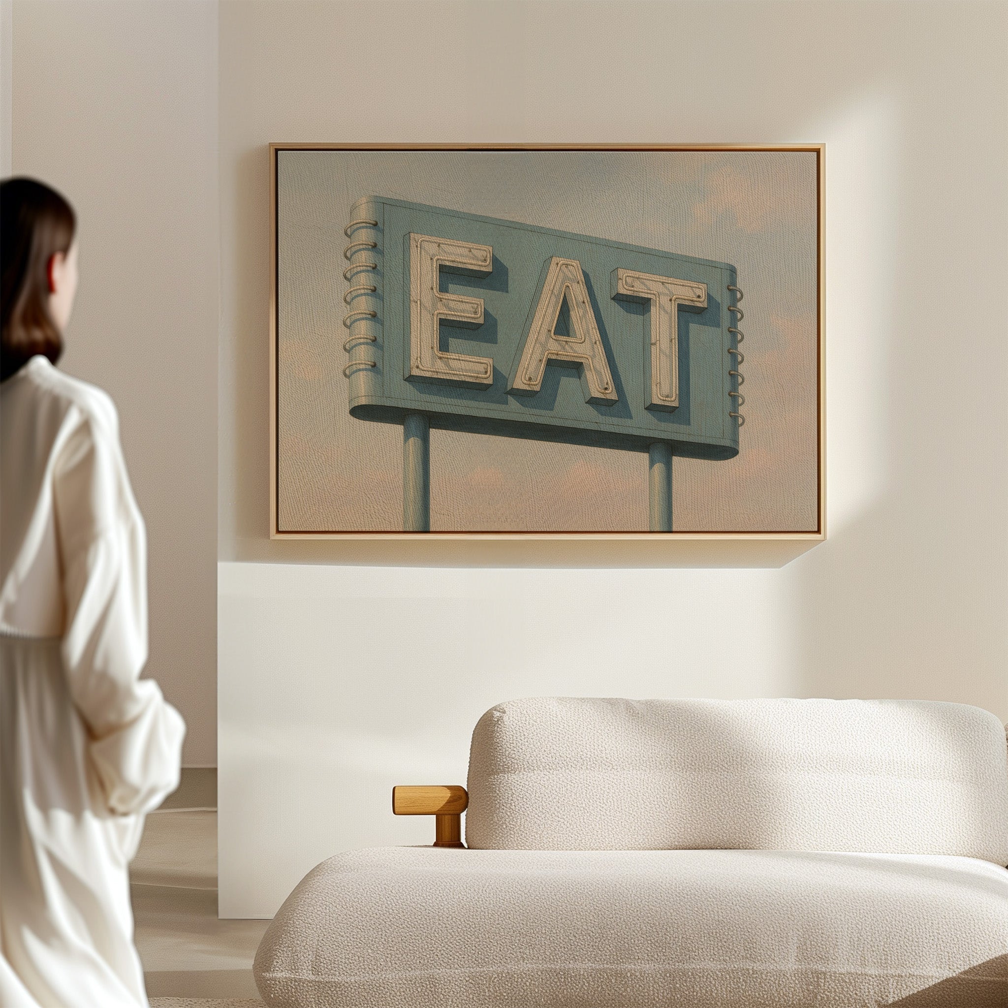 Vintage Americana – “EAT” Roadside Diner Sign Wall Art - STAND OUT FLEXSARAH