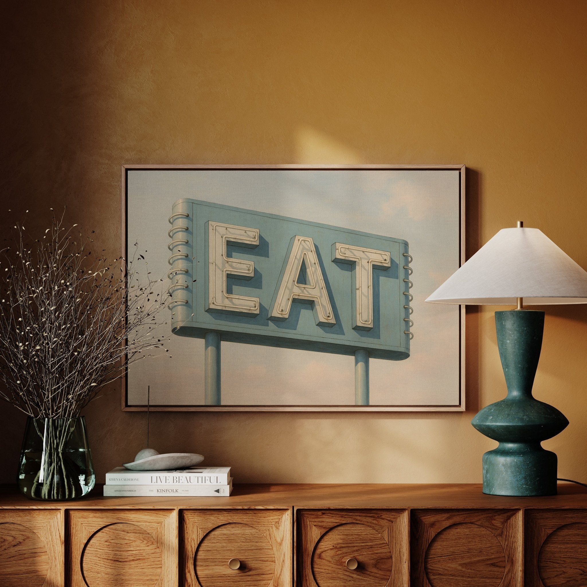 Vintage Americana – “EAT” Roadside Diner Sign Wall Art - STAND OUT FLEXSARAH