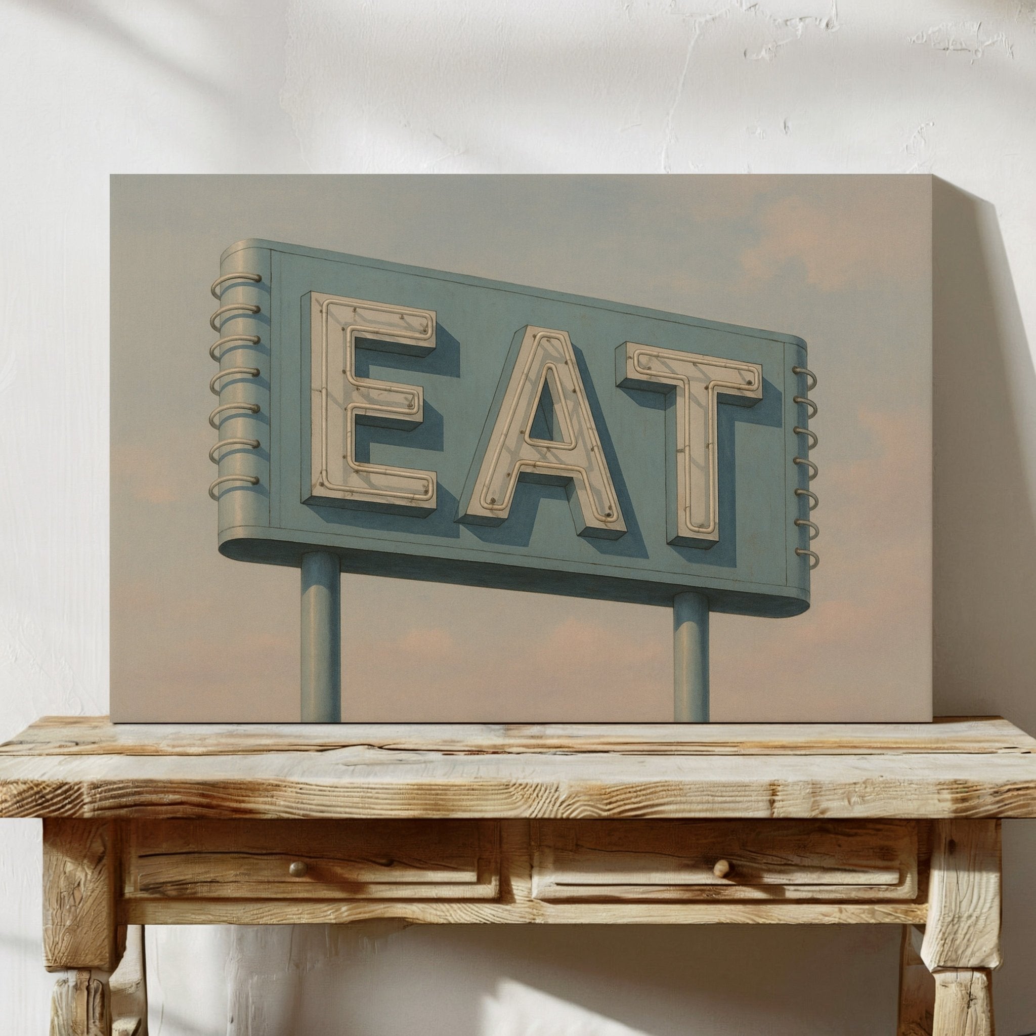Vintage Americana – “EAT” Roadside Diner Sign Wall Art - STAND OUT FLEXSARAH