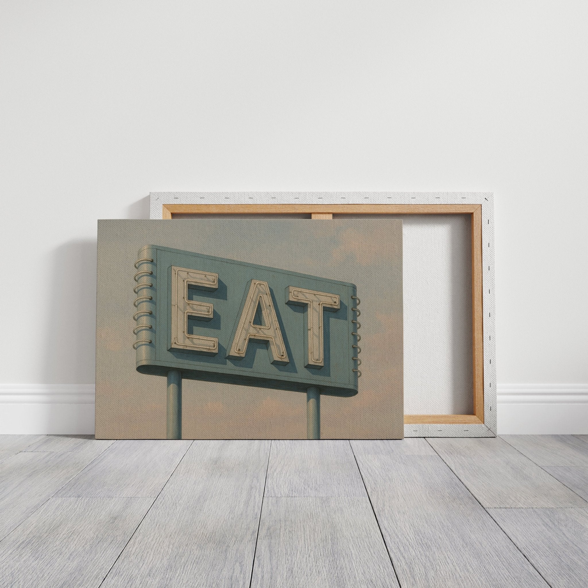 Vintage Americana – “EAT” Roadside Diner Sign Wall Art - STAND OUT FLEXSARAH