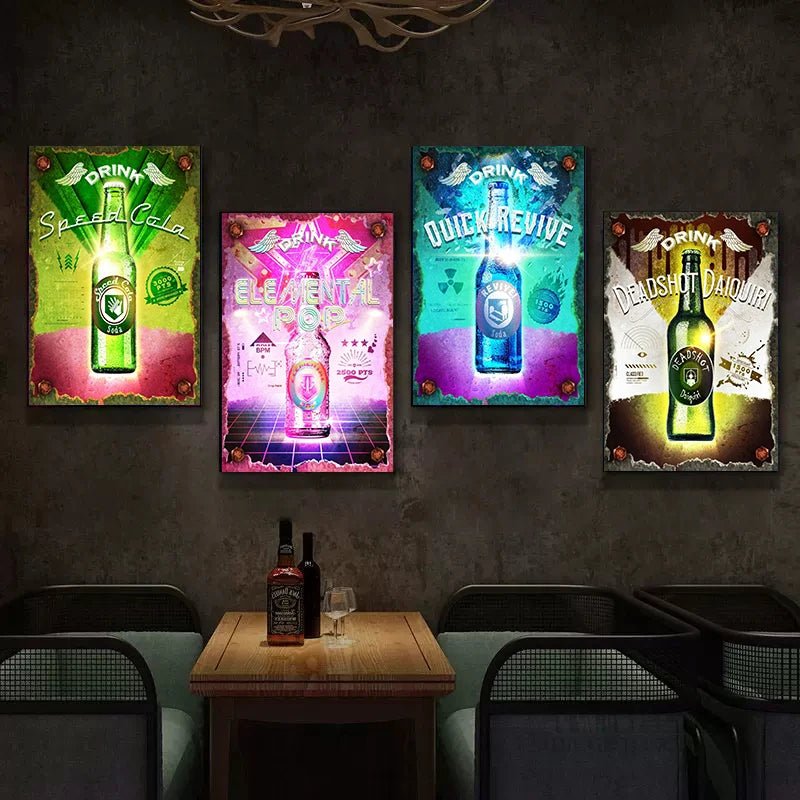 Vintage Call of Duty Posters Warfare2 MW PS GAME Canvas Painting Perk-a-Cola Wall Art Game Room Bedroom Home Decor Cuadros - STAND OUT FLEXSARAH