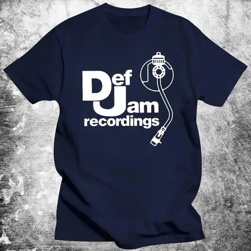 Vintage Printed Mens Clothing DEF JAM Recordings Logo Classic Rap Hip Hop NAS T Shirt Classic High Quality Cotton Woman Tops - STAND OUT FLEXSARAH