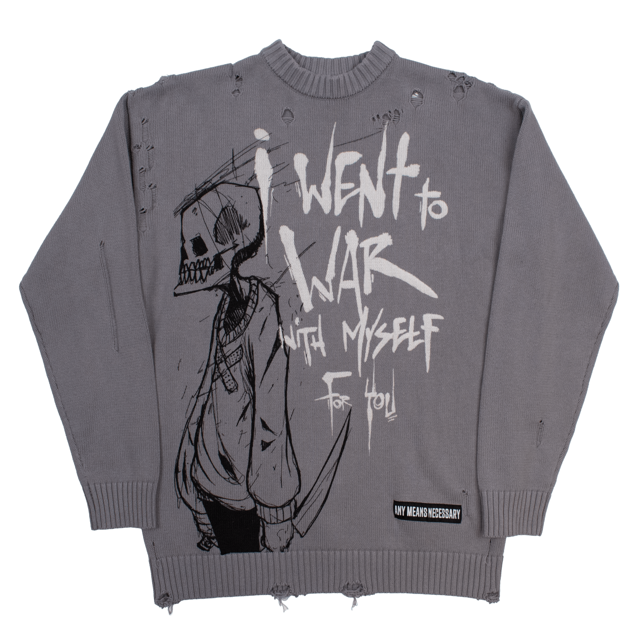 War with Myself Knit Sweater - STAND OUT FLEXSARAH