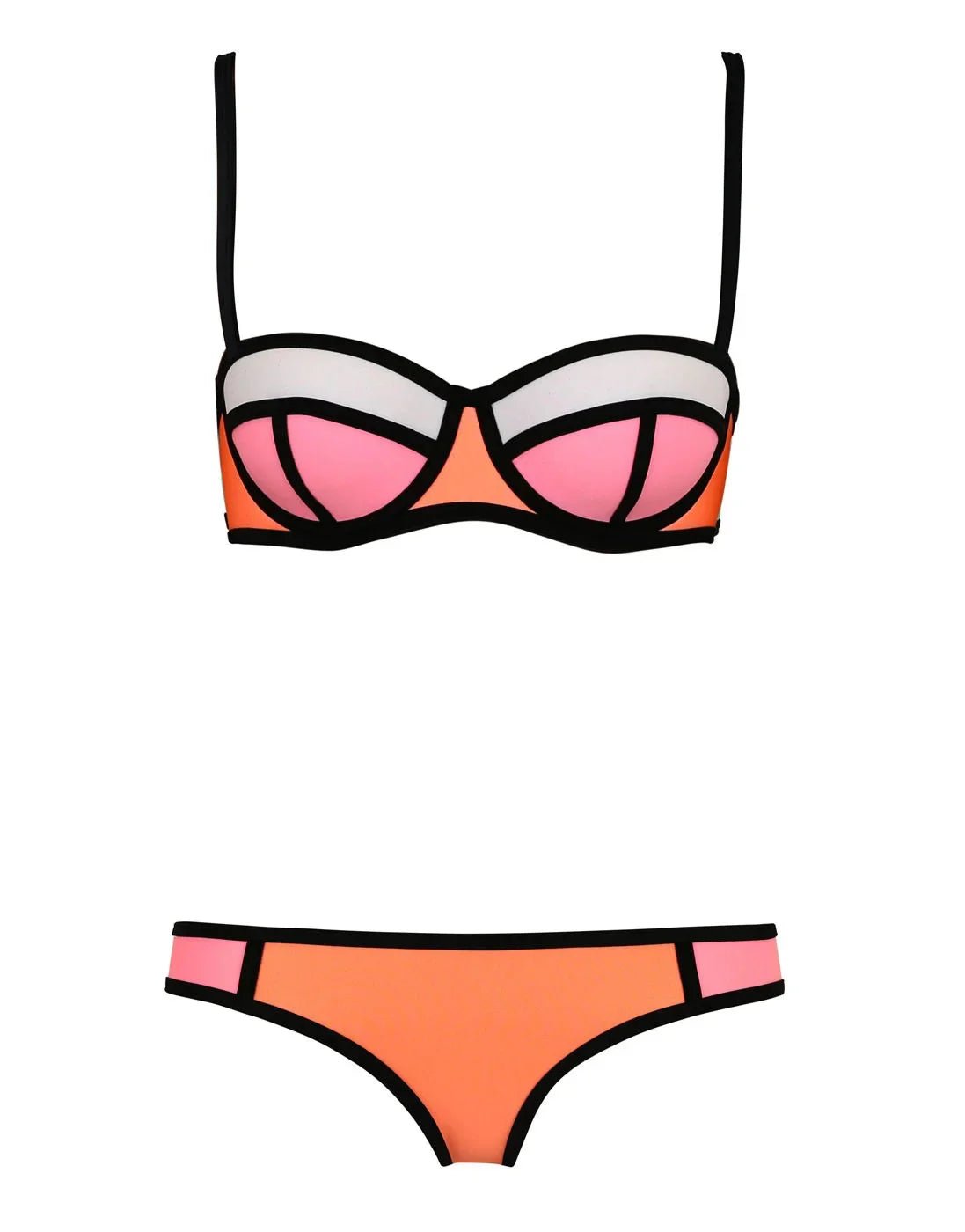Western Style Sexy Bikini Two Piece Molded Cup Three Point Micro Coverage Set For Women Beach Pool Party Summer Vacation - STAND OUT FLEXSARAH