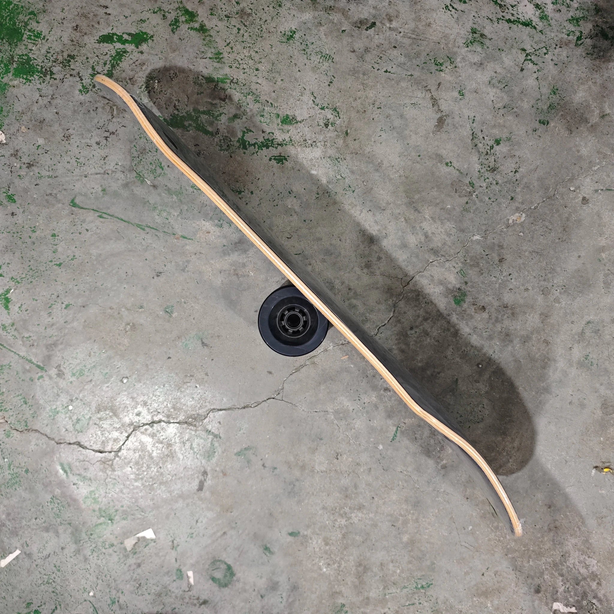 Whole kit YOW land surf skateboard black grids model 32inch has double curvy sides pro good quality - STAND OUT FLEXSARAH