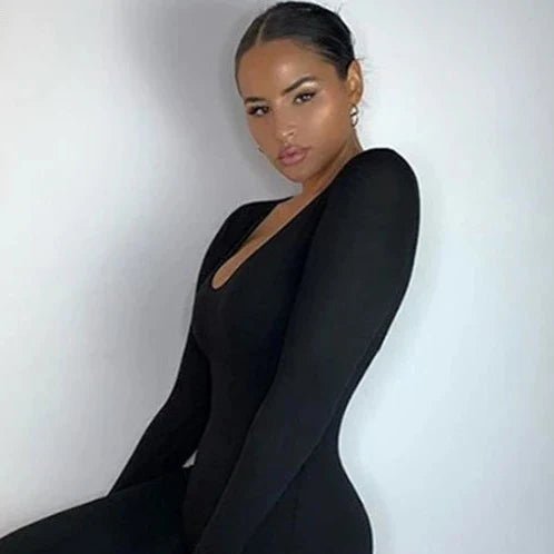 Woman's Full Body Activewear Jumpsuit - STAND OUT FLEXSARAH