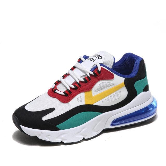 Women Casual Shoes Colorful Sneakers Flat Thick Sole Lightweight Air Cushion Gym Fashion Shoes Breathable Sport Air Fitness Walking Running Athletic Sneakers - STAND OUT FLEXSARAH