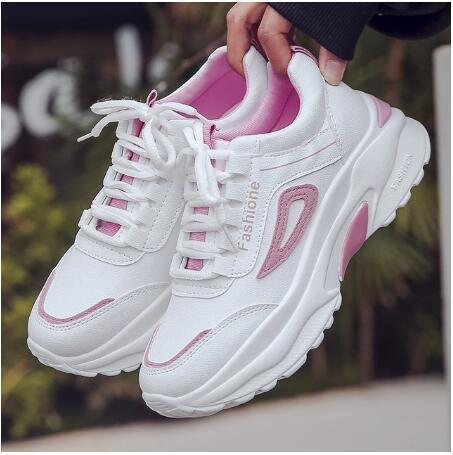 Women Casual Shoes Colorful Sneakers Flat Thick Sole Lightweight Air Cushion Gym Fashion Shoes Breathable Sport Air Fitness Walking Running Athletic Sneakers - STAND OUT FLEXSARAH