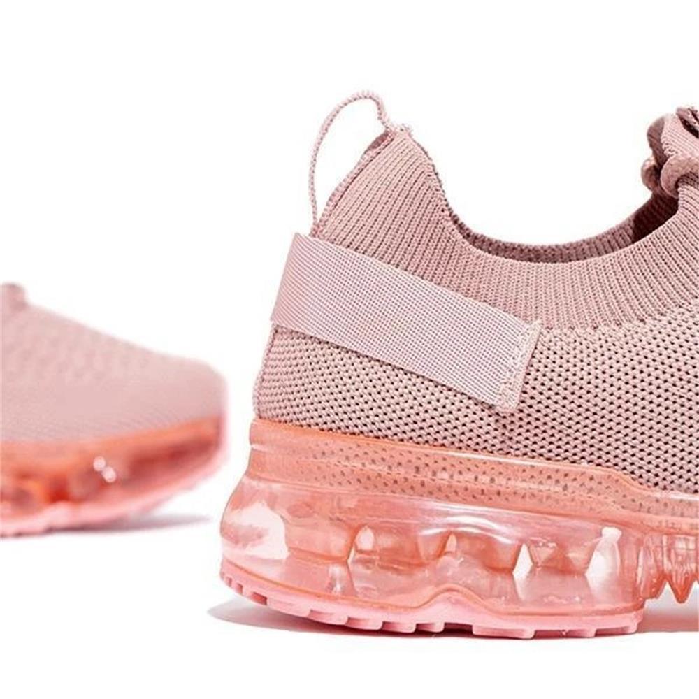 Women Trendy Sneakers Fashion Cushion Lace Up Running Sport Sneakers Outdoor Sport Shoes Spring Summer Couple Cushion Flats Training Running Breathable Sneakers - STAND OUT FLEXSARAH